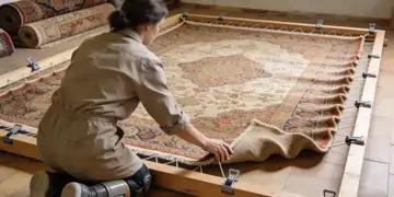 Spannen von Teppichen